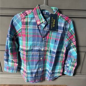 Polo by Ralph Lauren Kids Vibrant Plaid Button Down Shirt